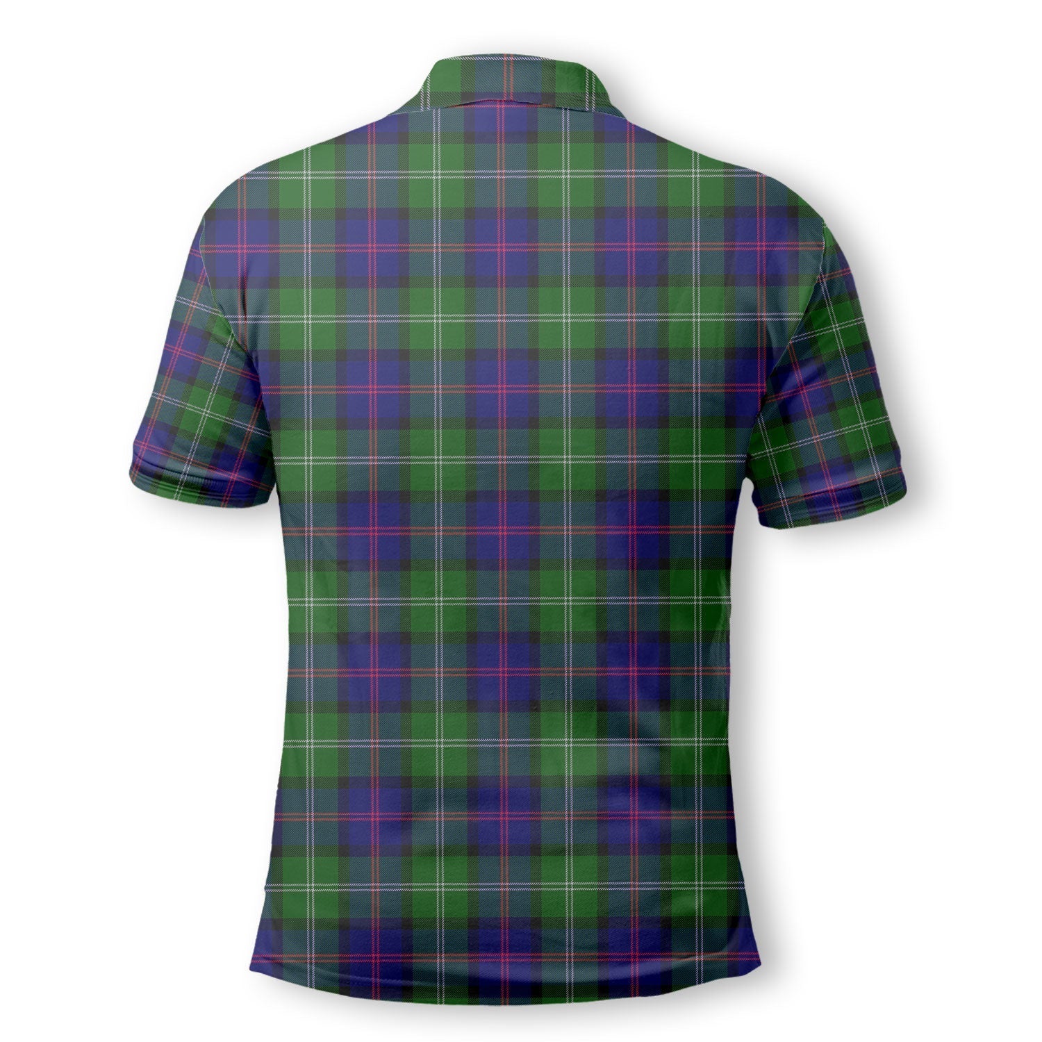 Clan Macthomas Tartan Golf Tartan Men Polo Shirt Crest And Plaid Basic Style