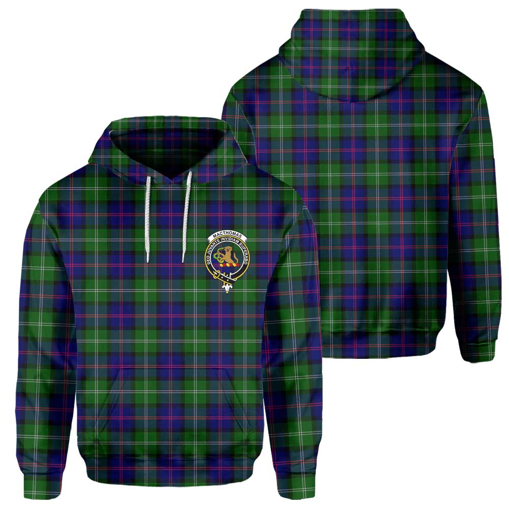 Clan Macthomas Tartan Men Hoodie Crest And Plaid Basic Style