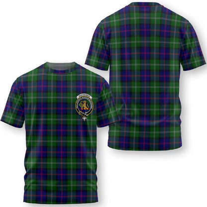 Clan Macthomas Tartan Men T Shirt Crest And Plaid Basic Style