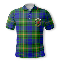 Clan Maitland Tartan Golf Men Polo Shirt Crest And Plaid Basic Style