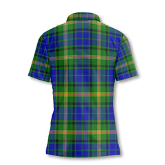 Clan Maitland Tartan Women Polo Shirt Crest And Plaid Basic Style