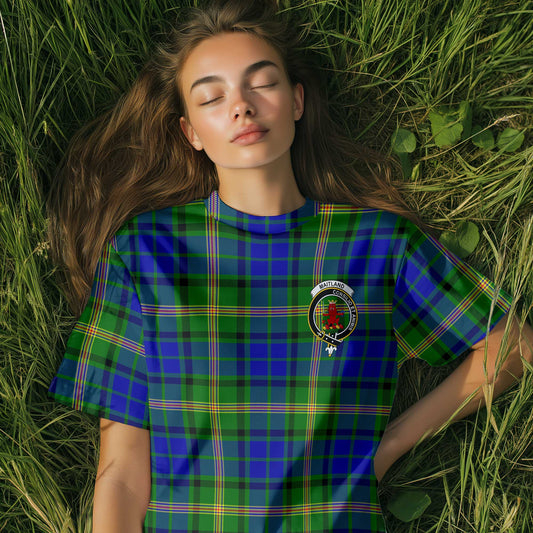 Clan Maitland Tartan Women T Shirt Crest And Plaid Basic Style