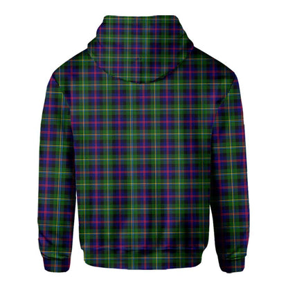 Clan Malcolm Tartan Men Hoodie Crest And Plaid Basic Style