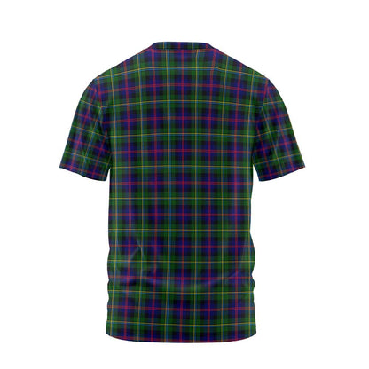 Clan Malcolm Tartan Men T Shirt Crest And Plaid Basic Style