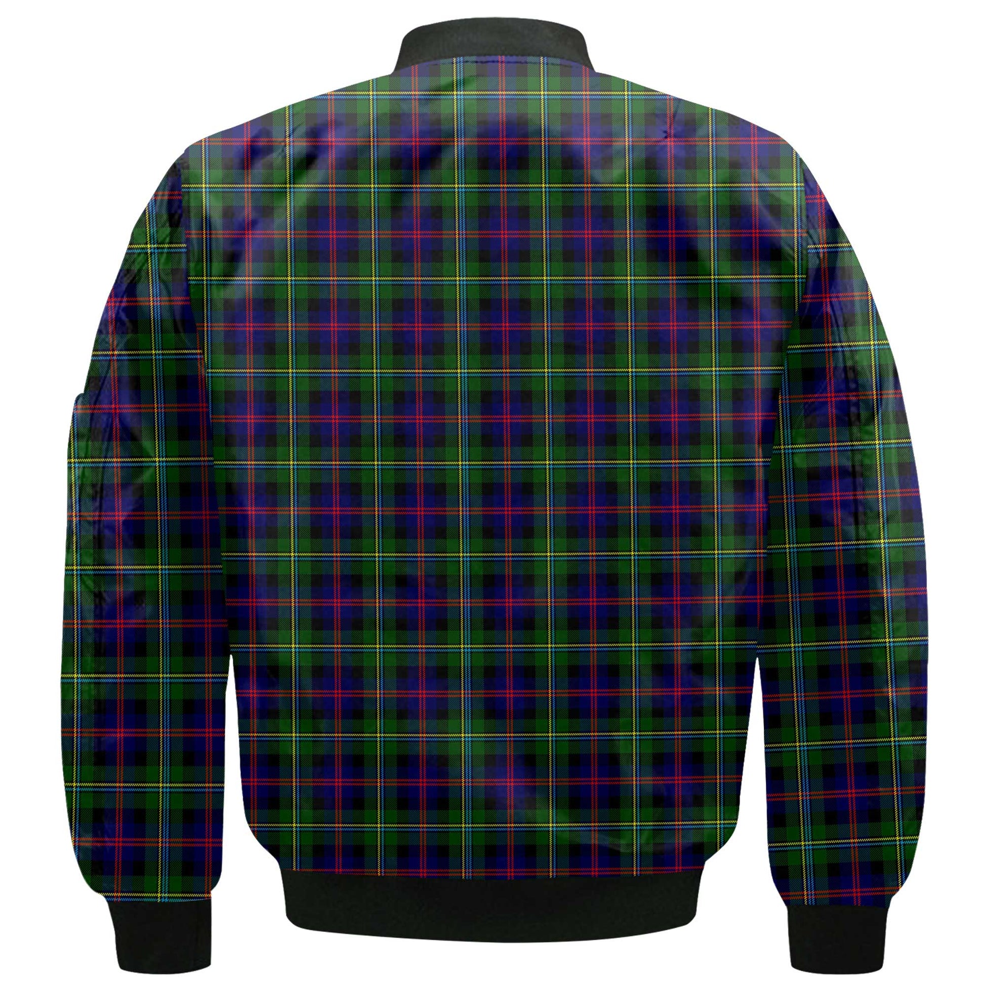 Clan Malcolm Tartan Women Bomber Jacket Crest And Plaid Basic Style