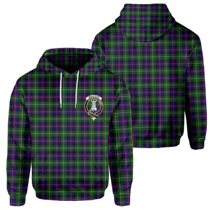 Clan Malcolm Tartan Women Hoodie Crest And Plaid Basic Style