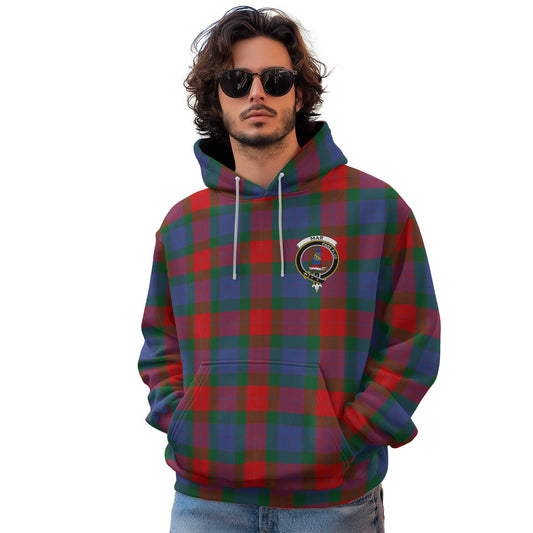 Clan Mar Tartan Men Hoodie Crest And Plaid Basic Style