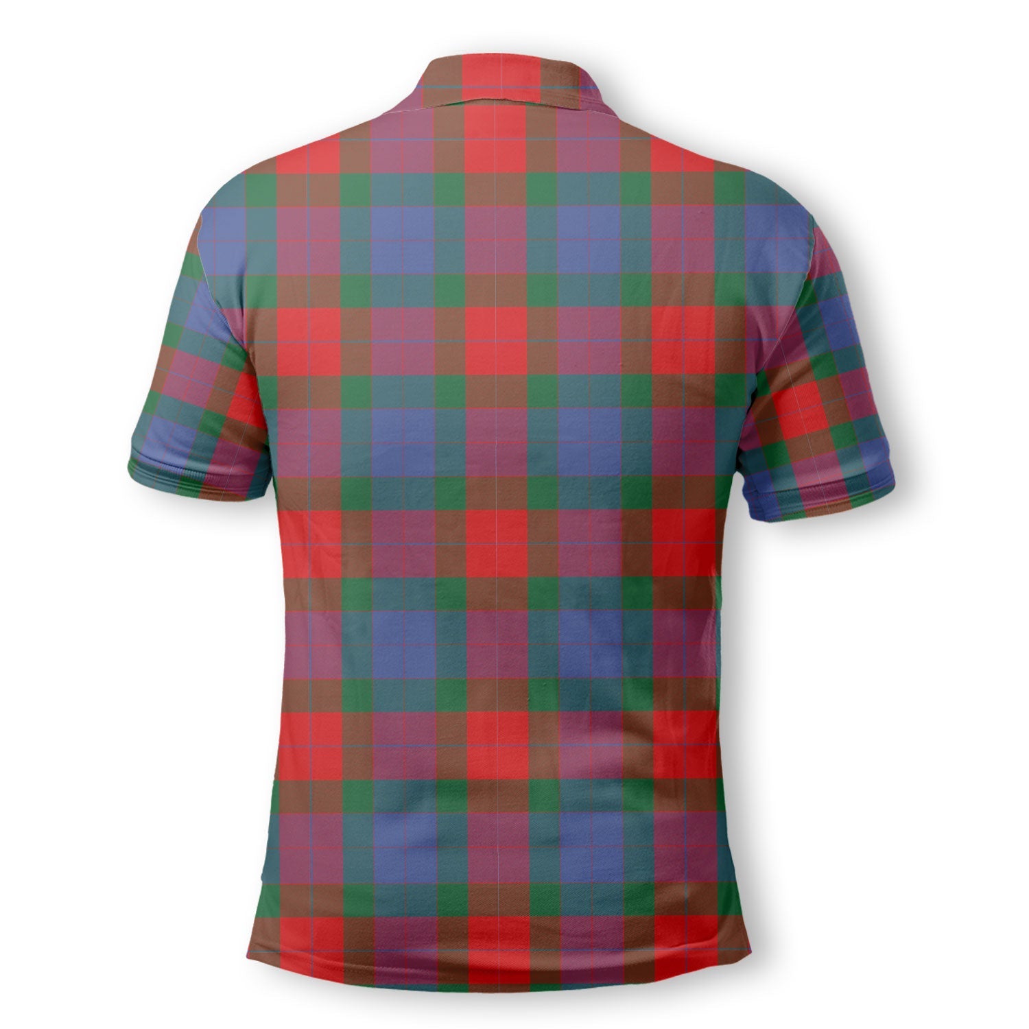 Clan Mar Tartan Men Polo Shirt Crest And Plaid Basic Style