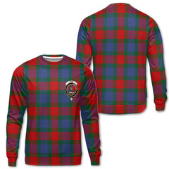 Clan Mar Tartan Women Sweatshirt Crest And Plaid Basic Style