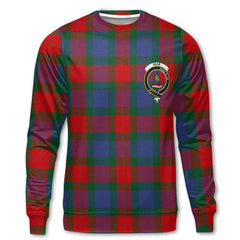 Clan Mar Tartan Women Sweatshirt Crest And Plaid Basic Style