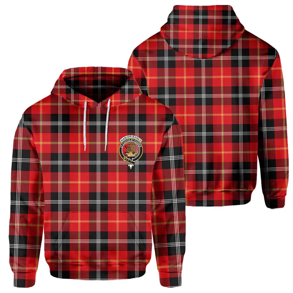 Clan Marjoribanks Tartan Women Hoodie Crest And Plaid Basic Style