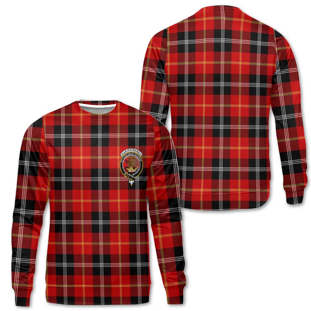 Clan Marjoribanks Tartan Women Sweatshirt Crest And Plaid Basic Style