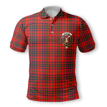 Clan Matheson Tartan Golf Men Polo Shirt Crest And Plaid Basic Style