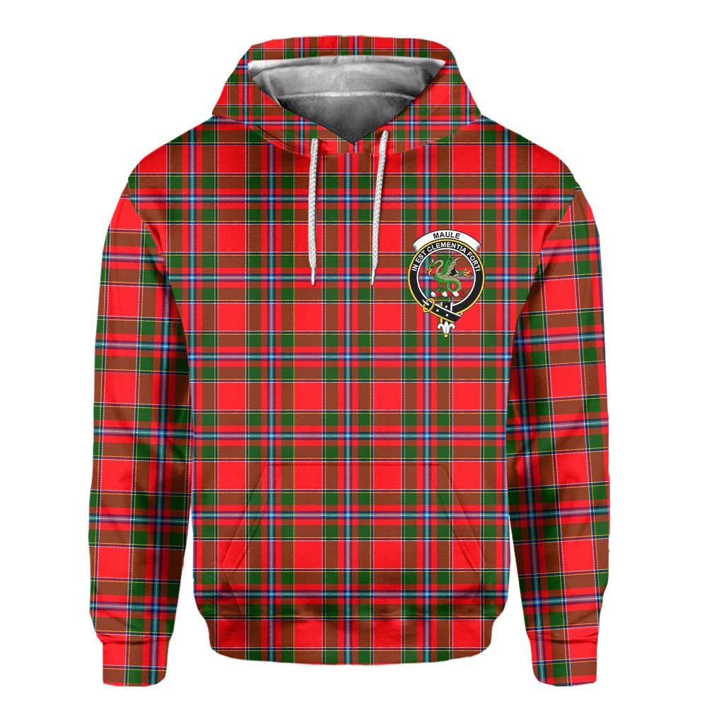 Clan Maule Tartan Men Hoodie Crest And Plaid Basic Style