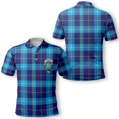 Clan Mckerrell Tartan Men Polo Shirt Crest And Plaid Basic Style