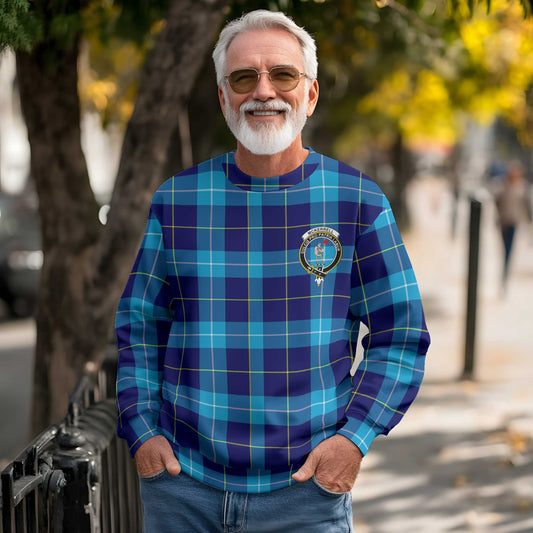 Clan Mckerrell Tartan Men Sweatshirt Crest And Plaid Basic Style