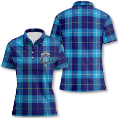 Clan Mckerrell Tartan Women Polo Shirt Crest And Plaid Basic Style