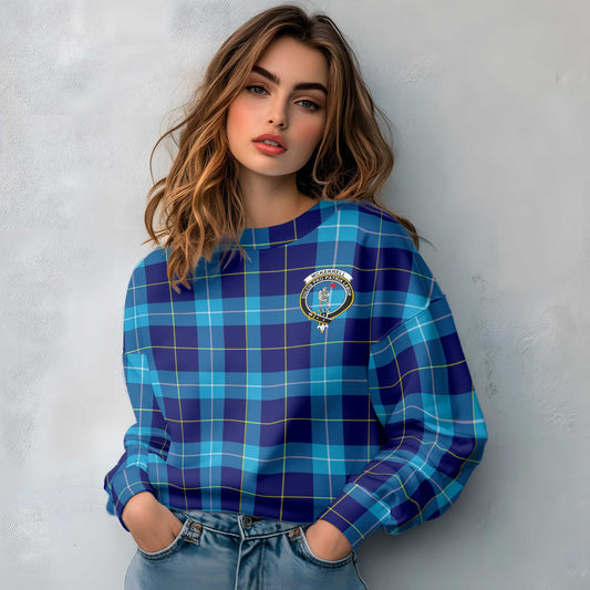 Clan Mckerrell Tartan Women Sweatshirt Crest And Plaid Basic Style