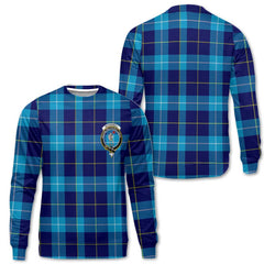 Clan Mckerrell Tartan Women Sweatshirt Crest And Plaid Basic Style