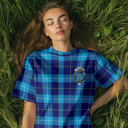 Clan Mckerrell Tartan Women T Shirt Crest And Plaid Basic Style