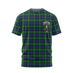 Clan Meldrum Tartan Men T Shirt Crest And Plaid Basic Style
