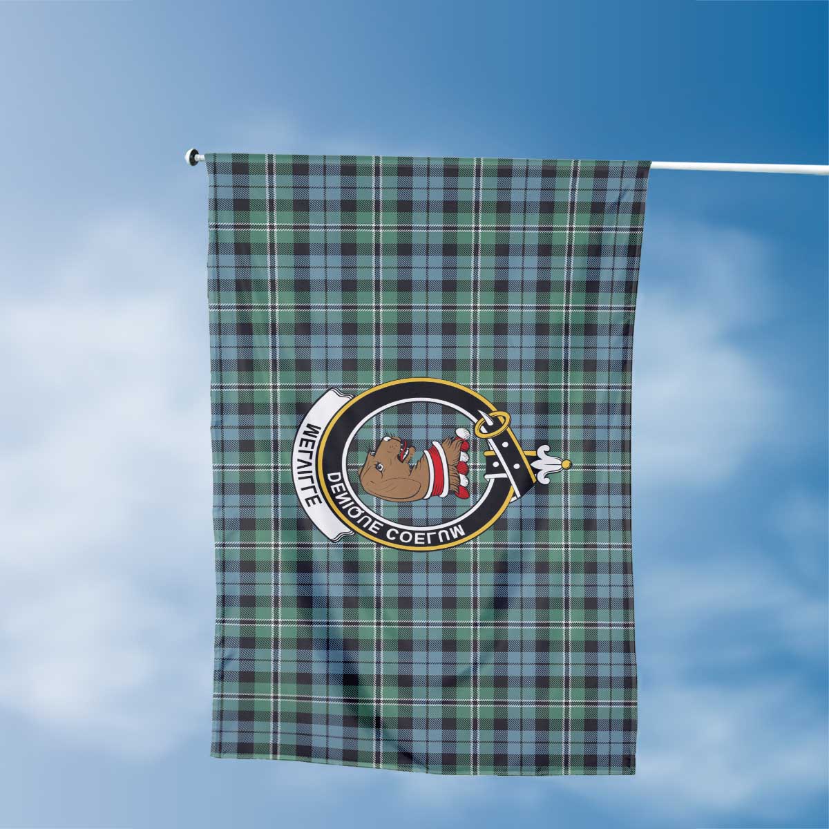 Clan Melville Tartan Flag 1 Crest And Plaid Basic Style Tartan House Flag Crest And Plaid Basic Style