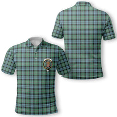 Clan Melville Tartan Golf Men Polo Shirt Crest And Plaid Basic Style