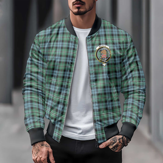 Clan Melville Tartan Men Bomber Jacket Crest And Plaid Basic Style