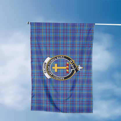 Clan Mercer Tartan Flag Crest And Plaid Basic Style