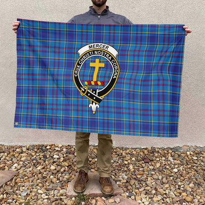 Clan Mercer Tartan Flag 1 Crest And Plaid Basic Style Tartan House Flag Crest And Plaid Basic Style