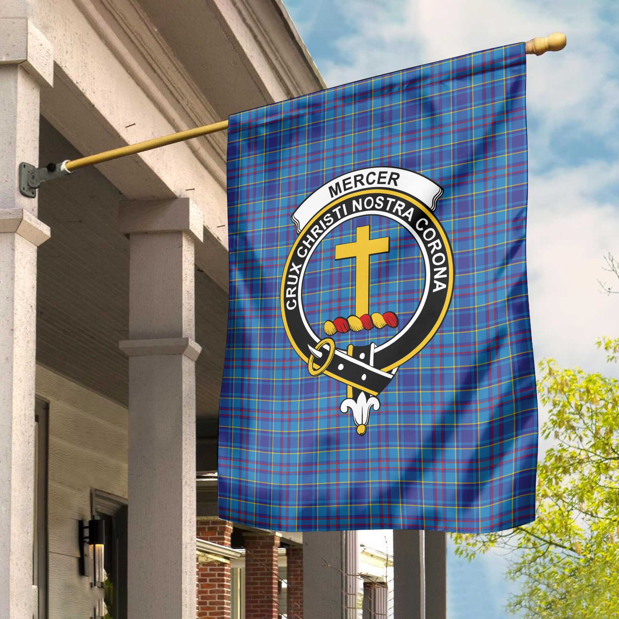 Clan Mercer Tartan Garden Flag Crest And Plaid Basic Style