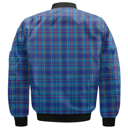 Clan Mercer Tartan Men Bomber Jacket Crest And Plaid Basic Style