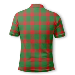 Clan Middleton Tartan Men Polo Shirt Crest And Plaid Basic Style