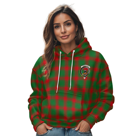 Clan Middleton Tartan Women Hoodie Crest And Plaid Basic Style