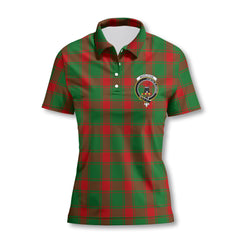 Clan Middleton Tartan Women Polo Shirt Crest And Plaid Basic Style