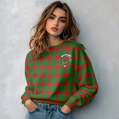 Clan Middleton Tartan Women Sweatshirt Crest And Plaid Basic Style