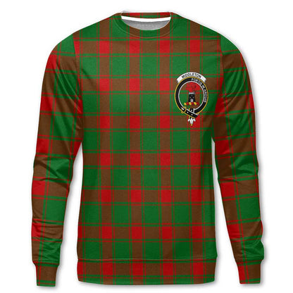 Clan Middleton Tartan Women Sweatshirt Crest And Plaid Basic Style