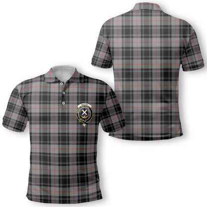 Clan Moffat Tartan Golf Tartan Men Polo Shirt Crest And Plaid Basic Style