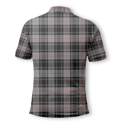 Clan Moffat Tartan Golf Men Polo Shirt Crest And Plaid Basic Style