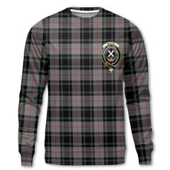 Clan Moffat Tartan Men Sweatshirt Crest And Plaid Basic Style