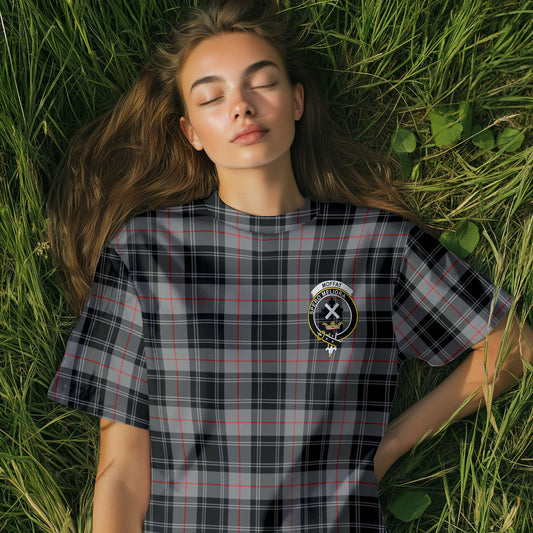 Clan Moffat Tartan Women T Shirt Crest And Plaid Basic Style