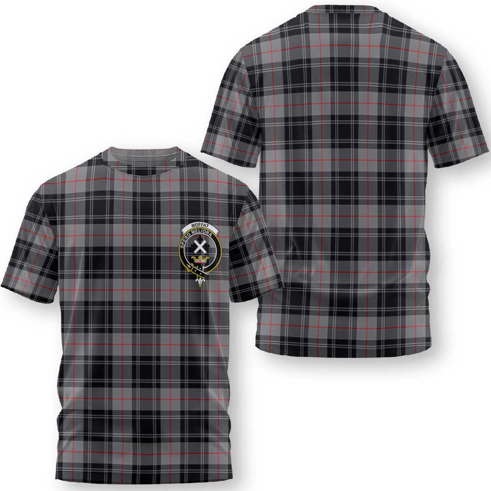 Clan Moffat Tartan Women T Shirt Crest And Plaid Basic Style