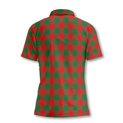 Clan Moncreiffe Tartan Women Polo Shirt Crest And Plaid Basic Style
