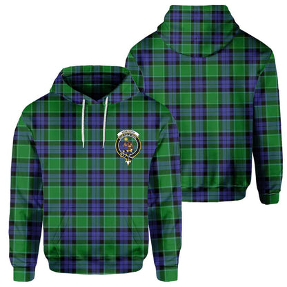 Clan Monteith Tartan Men Hoodie Crest And Plaid Basic Style