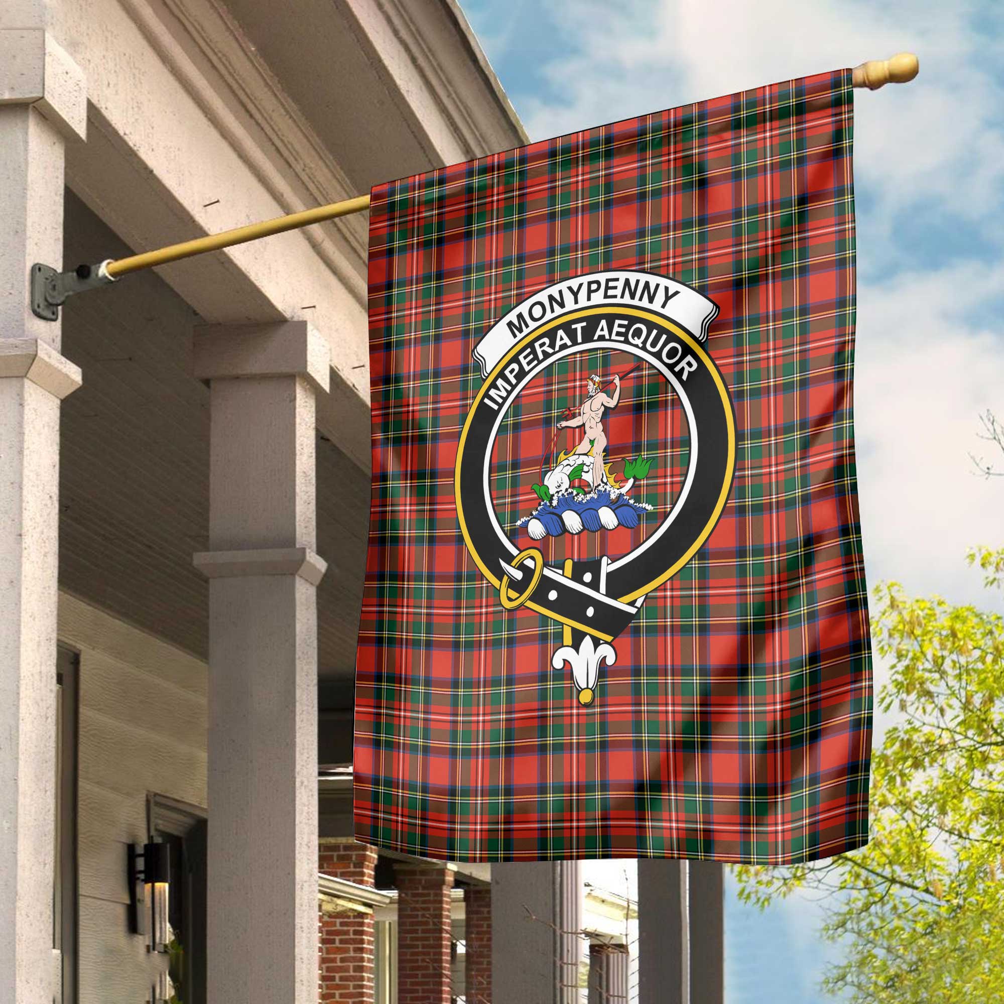 Clan Monypenny Tartan Garden Flag Crest And Plaid Basic Style