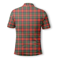 Clan Monypenny Tartan Golf Men Polo Shirt Crest And Plaid Basic Style