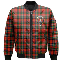 Clan Monypenny Tartan Men Bomber Jacket Crest And Plaid Basic Style