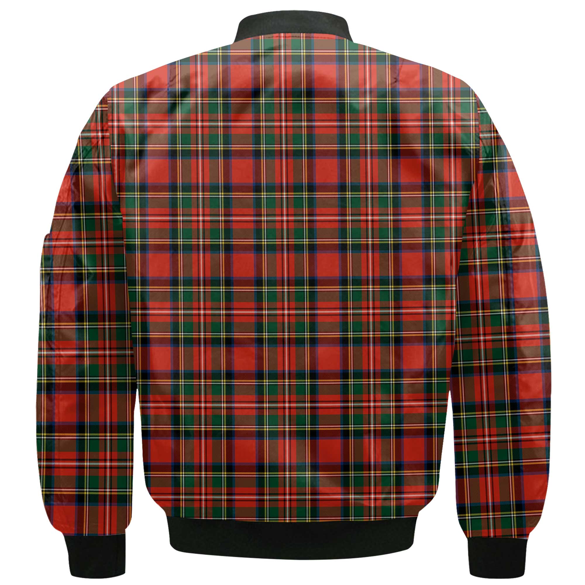 Clan Monypenny Tartan Men Bomber Jacket Crest And Plaid Basic Style