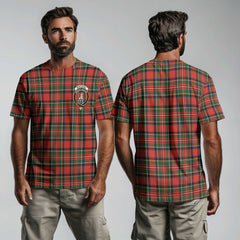 Clan Monypenny Tartan Men T Shirt Crest And Plaid Basic Style