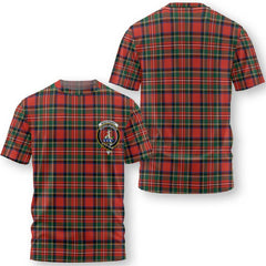 Clan Monypenny Tartan Men T Shirt Crest And Plaid Basic Style